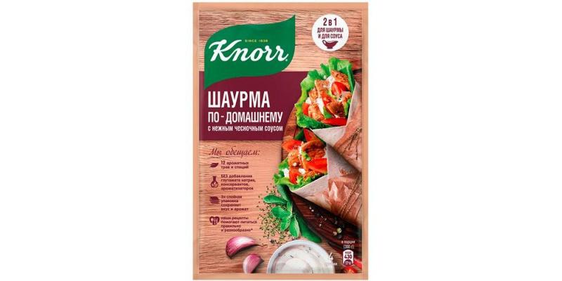 Приправа Knorr Шаурма по-домашнему, 32г купить с доставкой на дом, цены в интернет-магазине