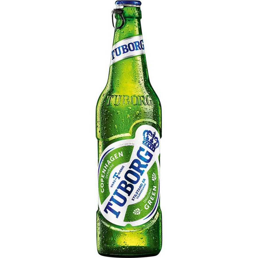 Купить оптом Пиво светлое Tuborg Green, 4,6%, стекло, 480 мл на MAY24