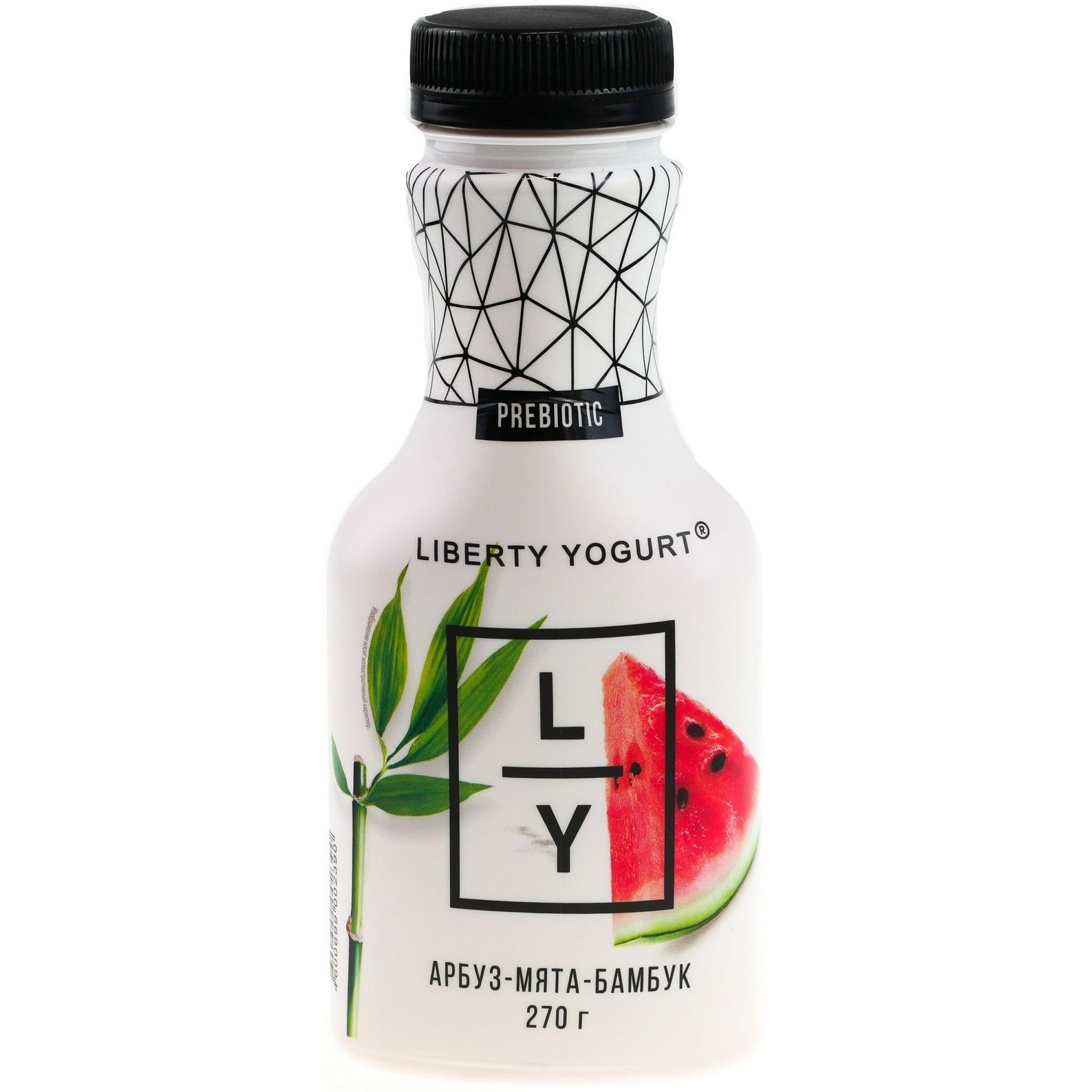 Купить оптом Йогурт питьевой Liberty Yogurt, с арбузом, мятой и бамбуком,  1.5%, 270 г на MAY24