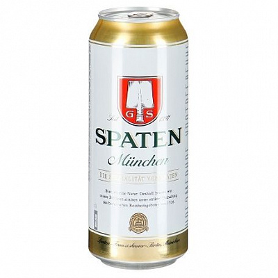 Пиво Spaten "Munchen", 5,2%, 0,5 л