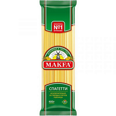 Макаронные изделия Makfa вермишель длинная, спагетти, 400 г